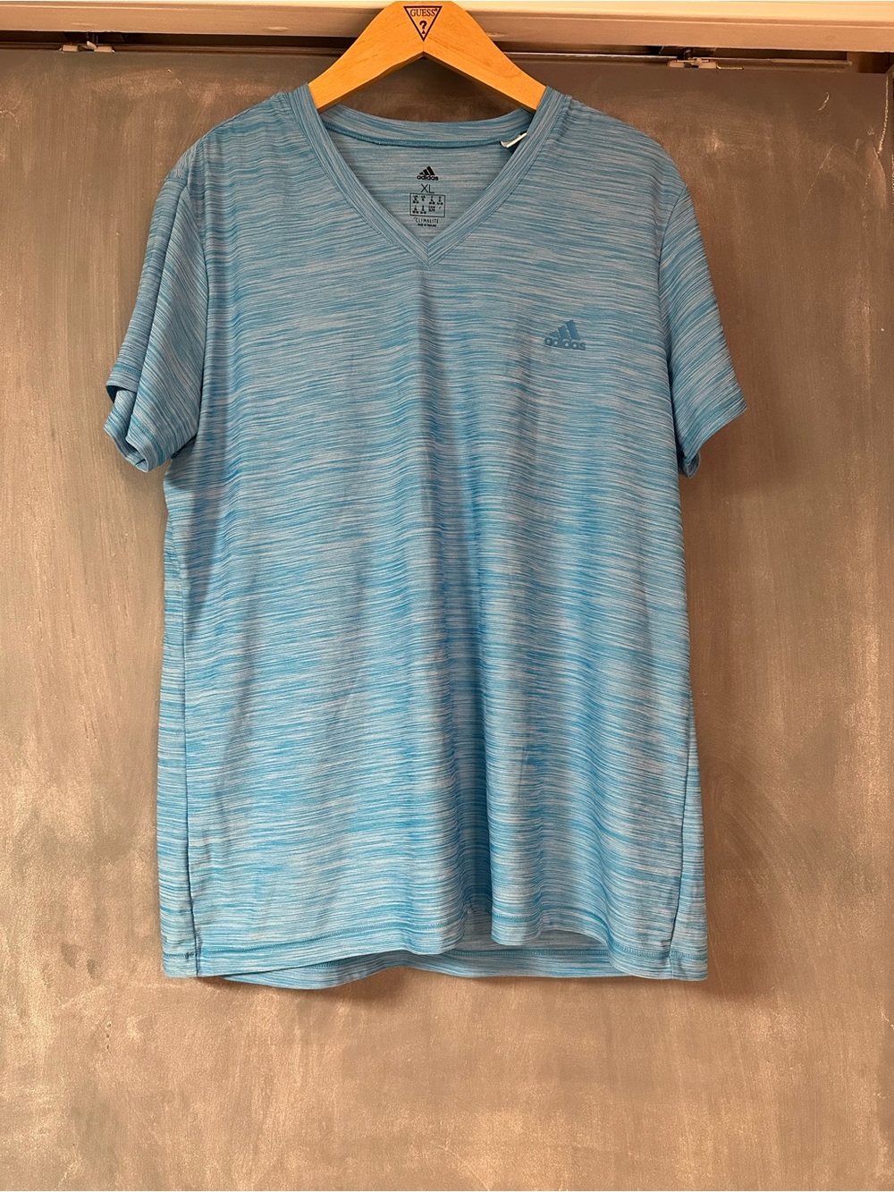 Adidas Women’s Light Blue V-Neck Performance Tee